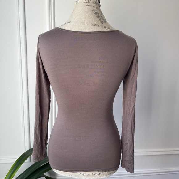 Uniqlo HEATTECH Brown Long Sleeve Top - Picture 2 of 6